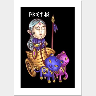 Freyja - Goddess of Fertility - Norse Mythology Design for Vikings and Pagans! Posters and Art